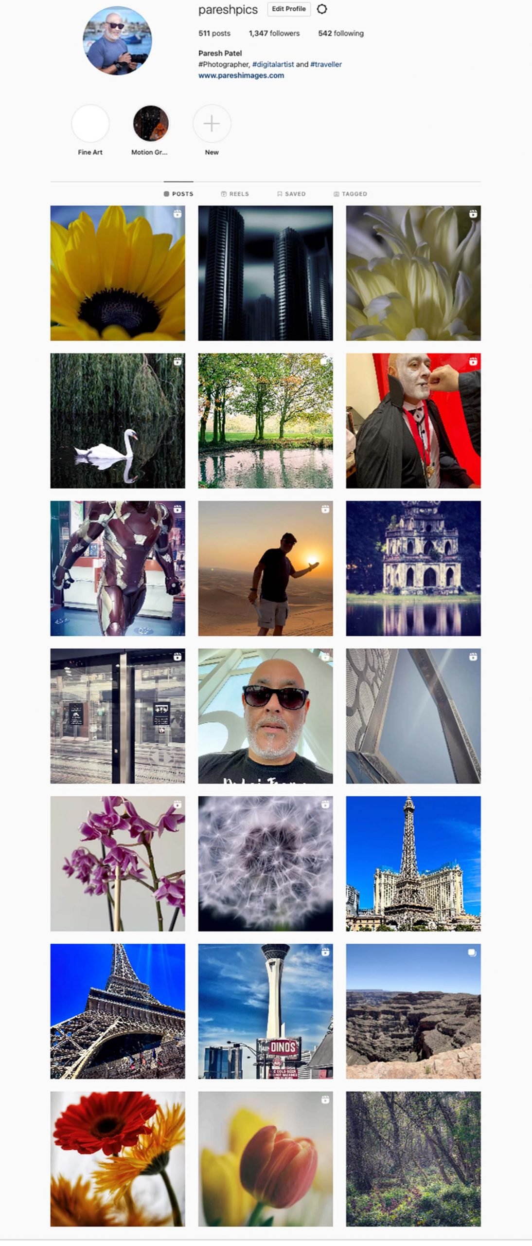 pareshpics instagram account