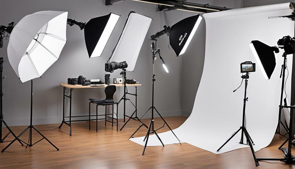 studio equipment for photographers and studio lighting setup