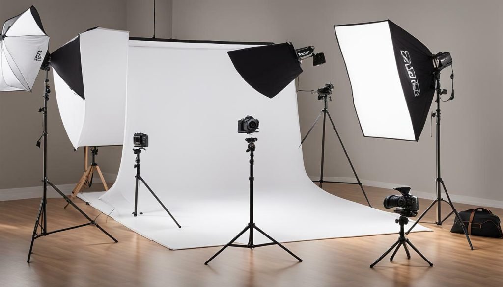 studio lighting setup